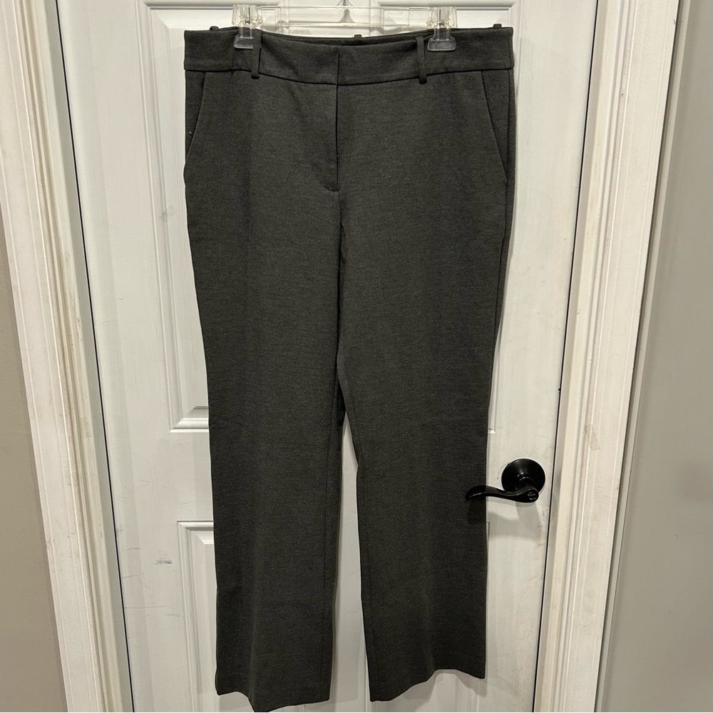Talbots Women’s Soho Pants, 5 Pocket, Ponte Knit Stretch Career Gray, Size 14